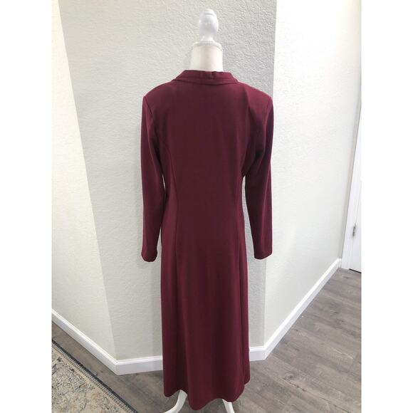 Coldwater Creek Maroon Maxi Dress - Picture 5 of 10